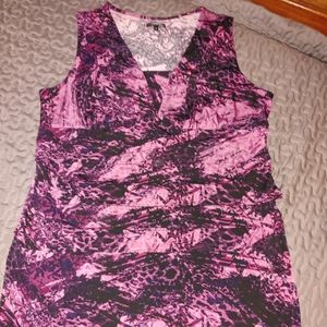 Purple/pink Printed dress size 3x